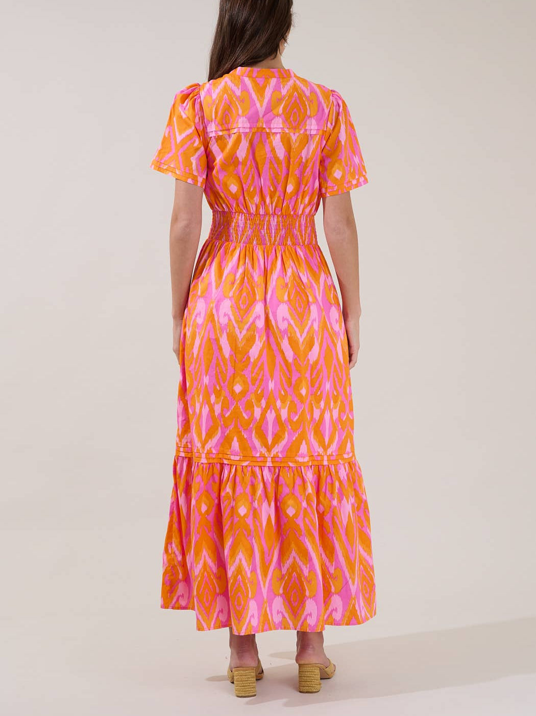 Belraj Ikat Poplin Maxi Dress