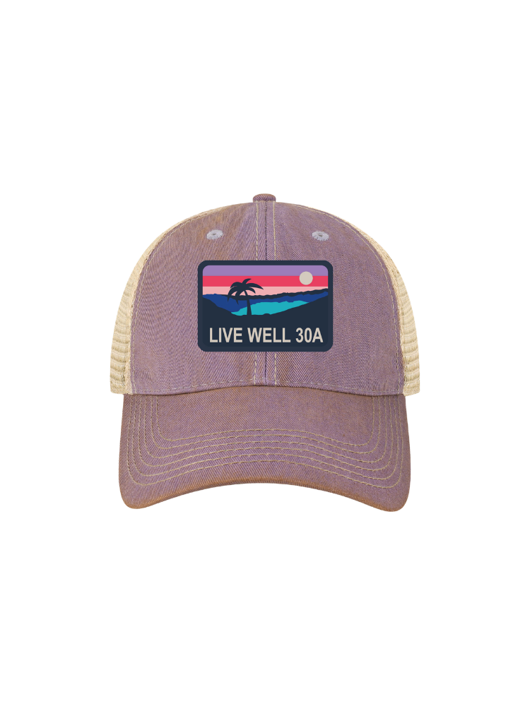 Live Well Horizon Patch Trucker Hat