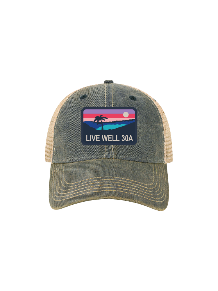 Live Well Horizon Patch Trucker Hat