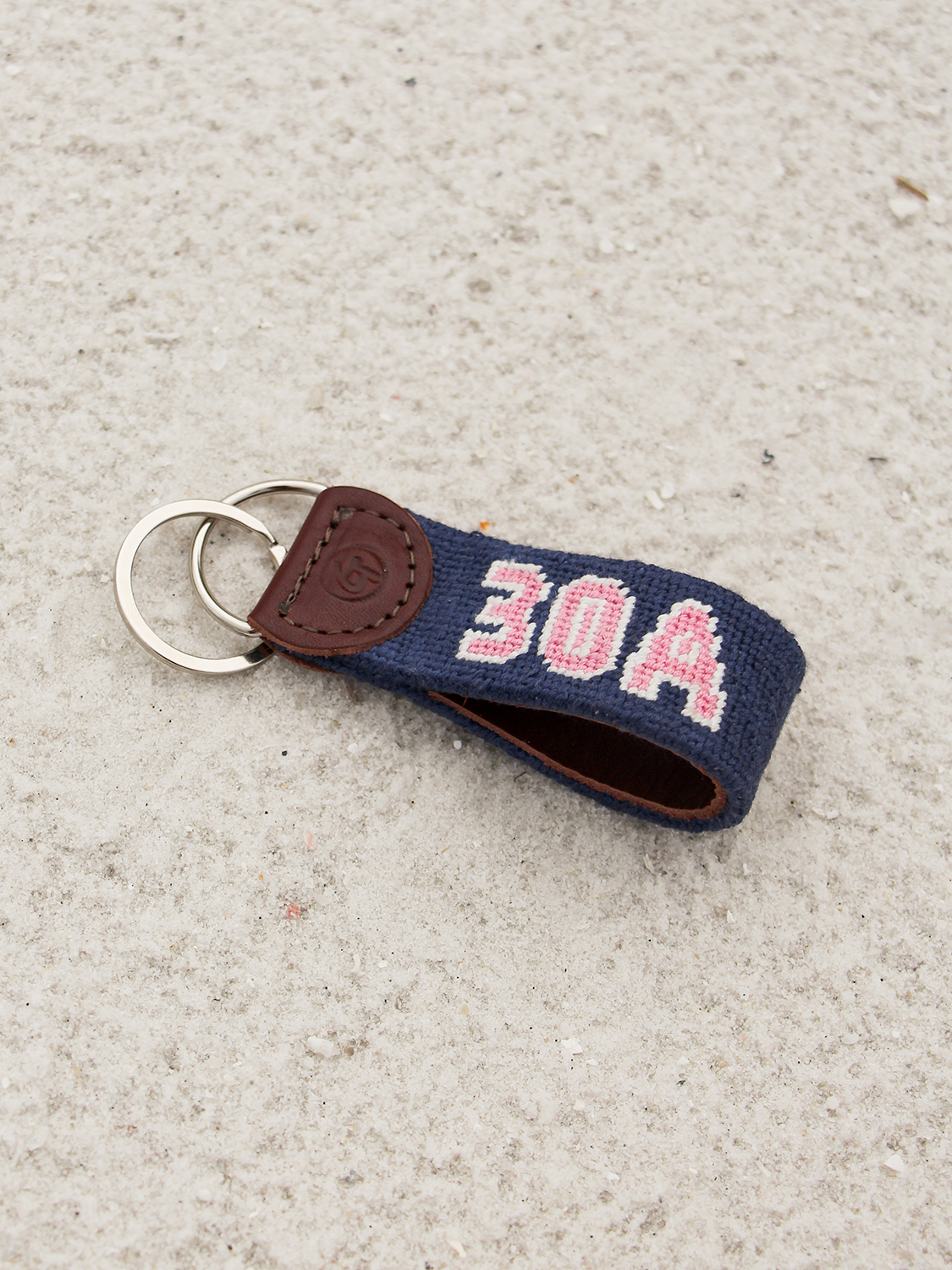 30A Needlepoint Keychain
