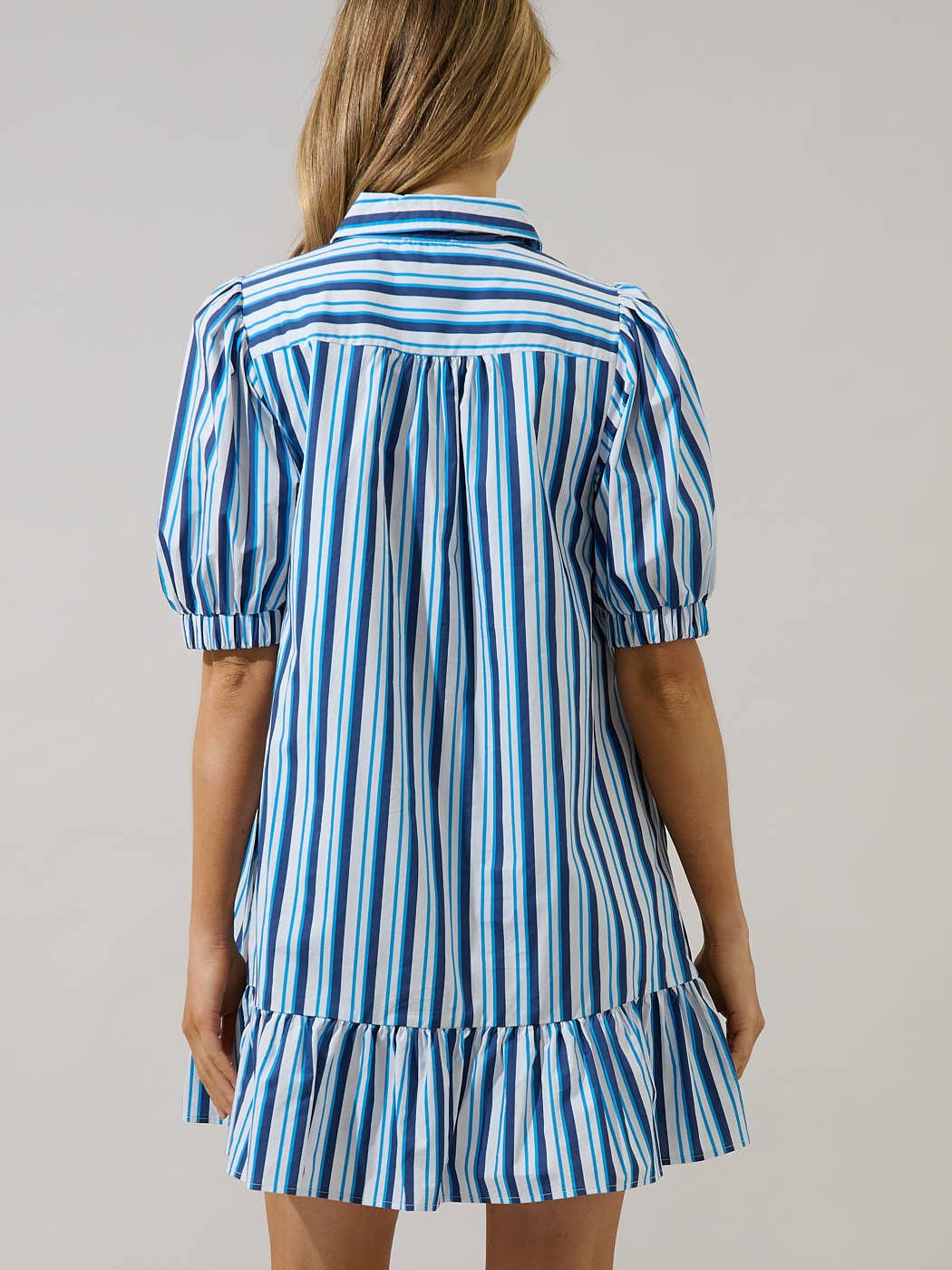 Levy Norra Stripe Button Down Shift Dress