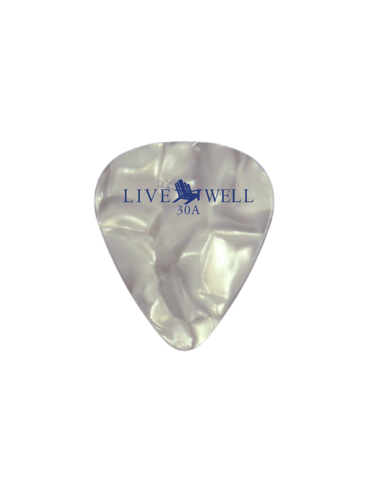 Live Well 30A Guitar Pick