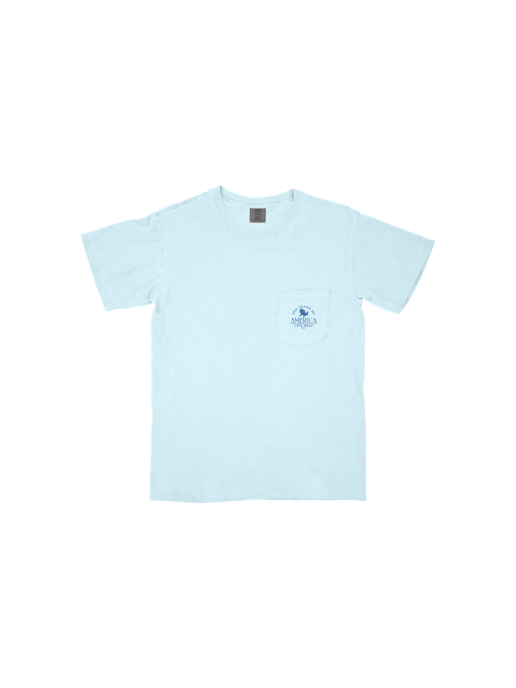 Live Well Fourth of July Symbols Pocket T-Shirt