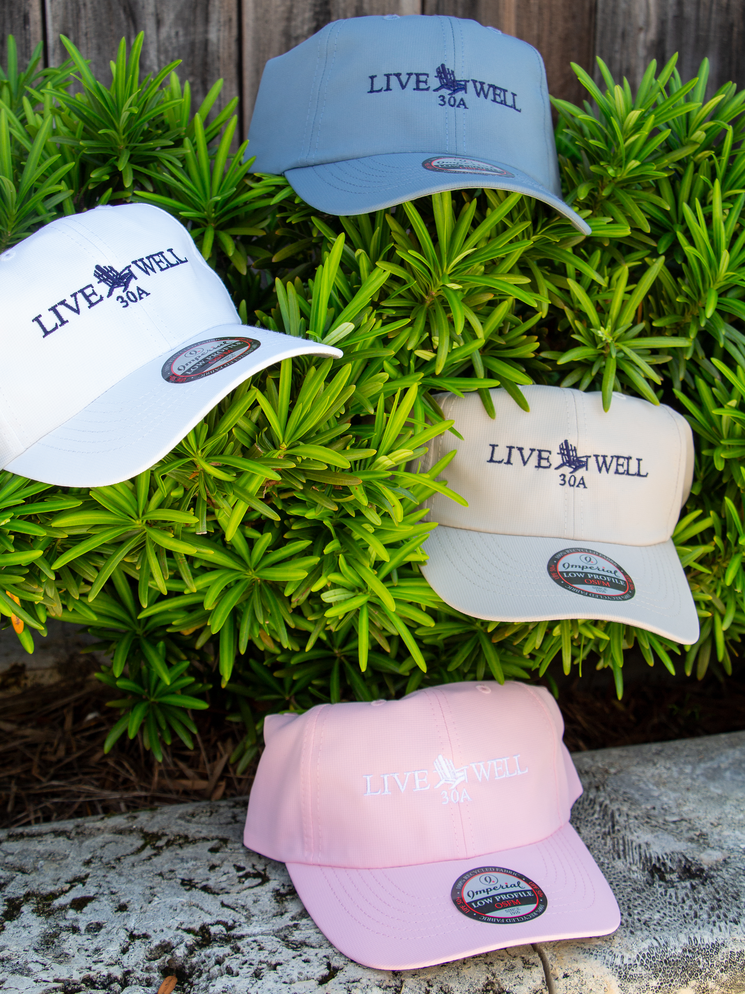 Live Well 30A Classic Logo Buckle Performance Hat