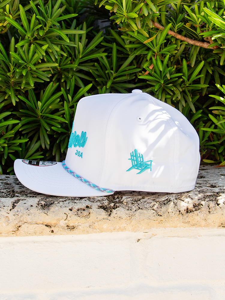 Live Well 30A Script Pearl Stitch Rope Hat