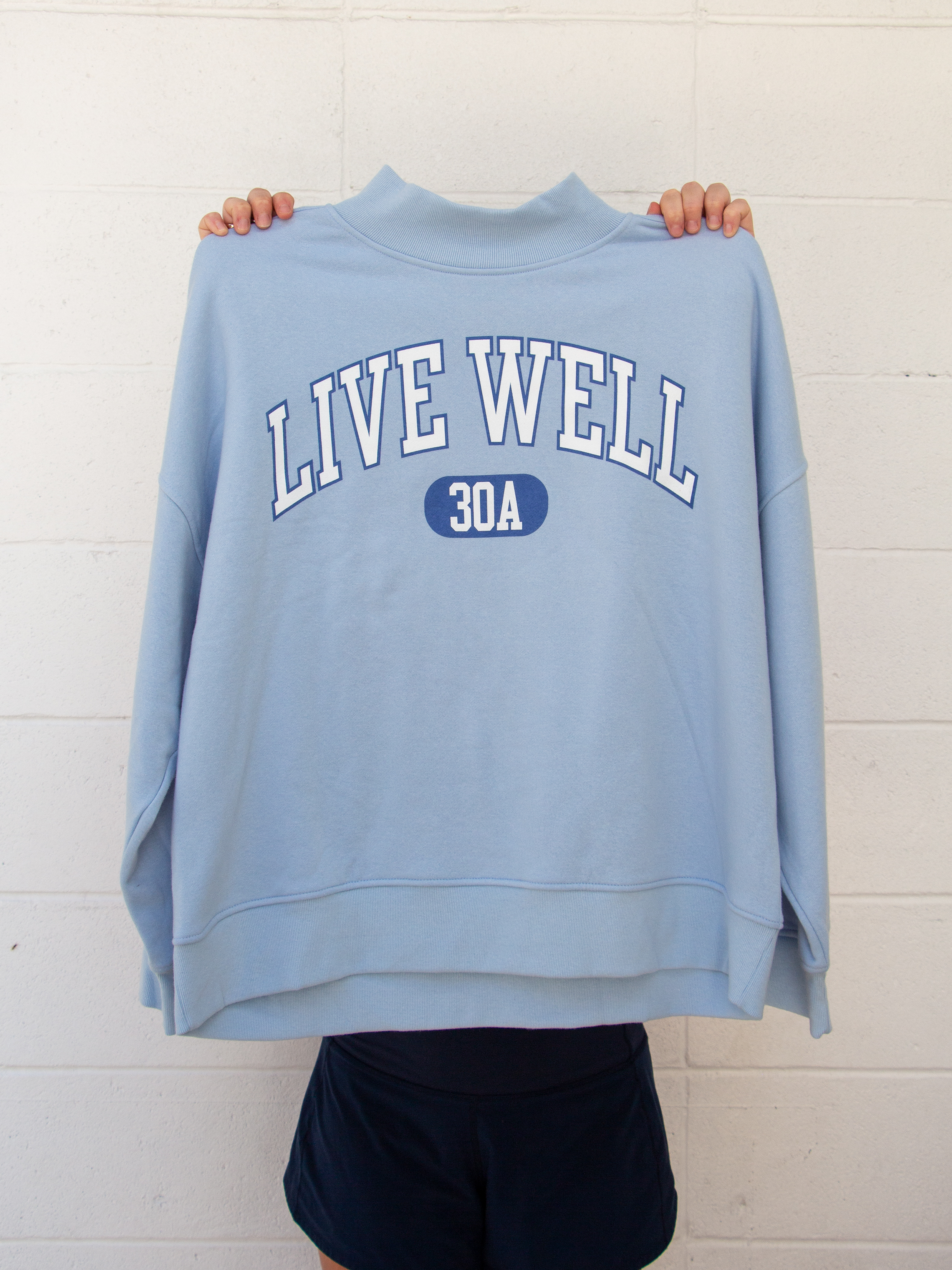 Live Well 30A Varsity Mockneck Sweatshirt