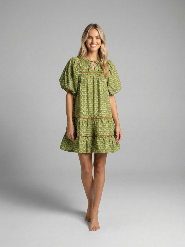 Lotus Jewel Short Dress