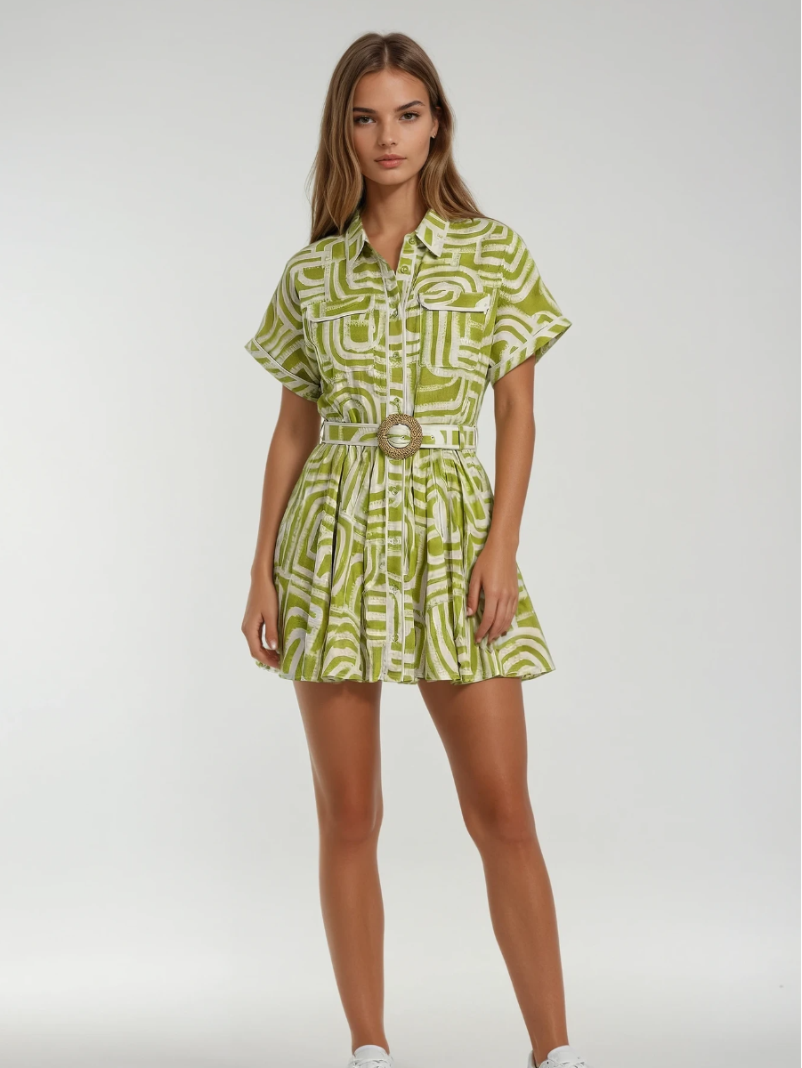 Naomi Maze Mini Dress