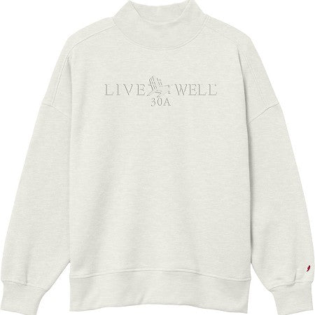 Live Well 30A Classic Logo Mockneck Sweatshirt