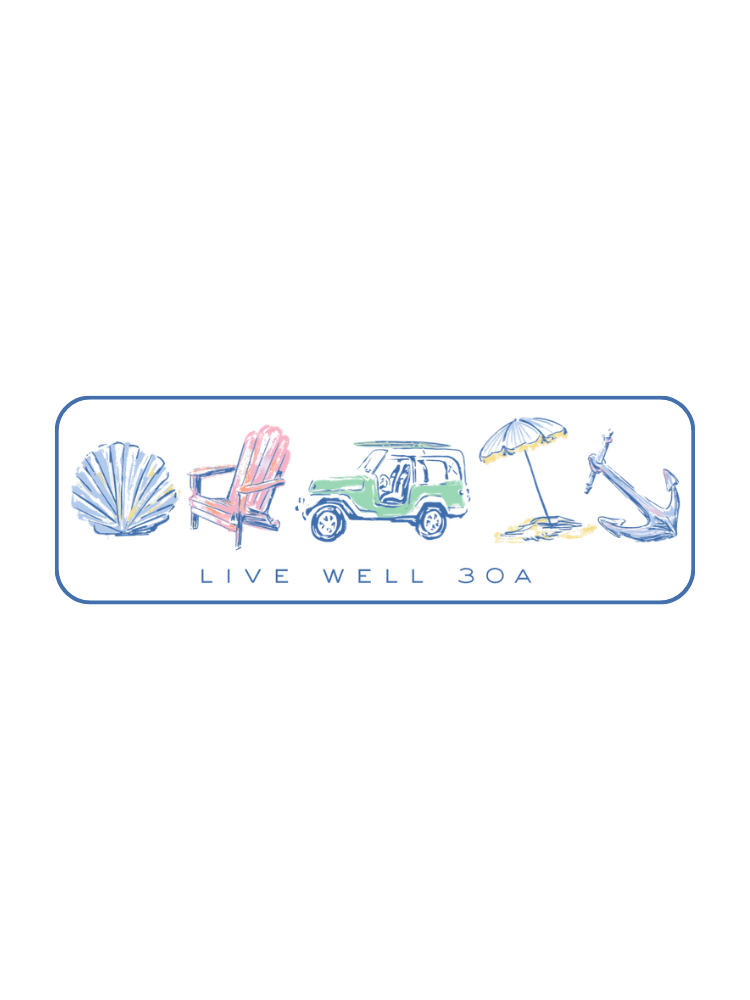 Symbols of 30A Sticker