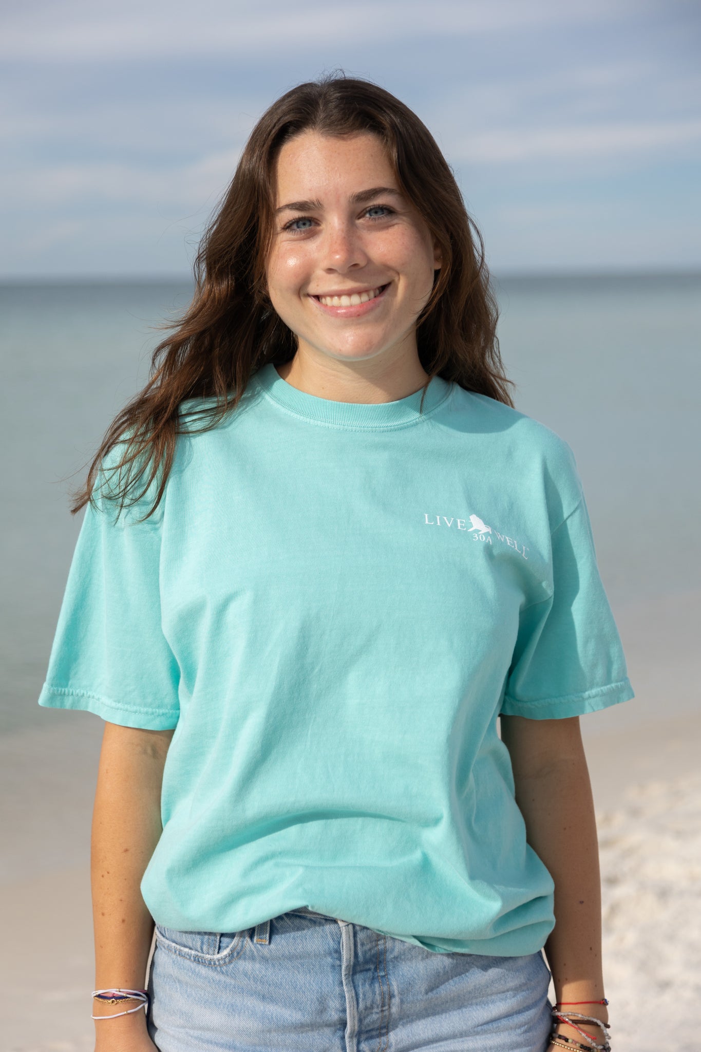 Unisex Dogs Of 30A Tee - Turquoise