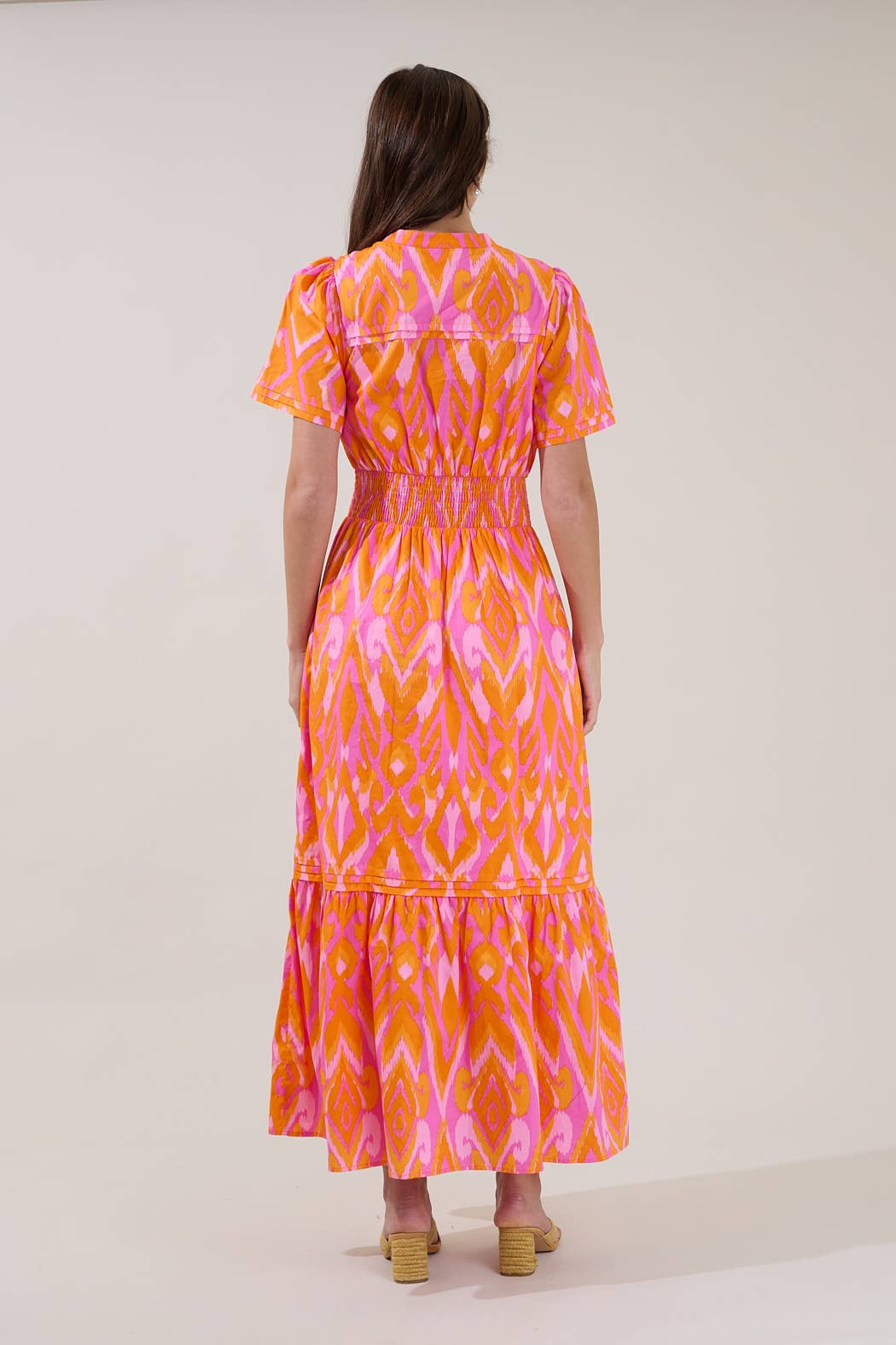 Belraj Ikat Poplin Maxi Dress