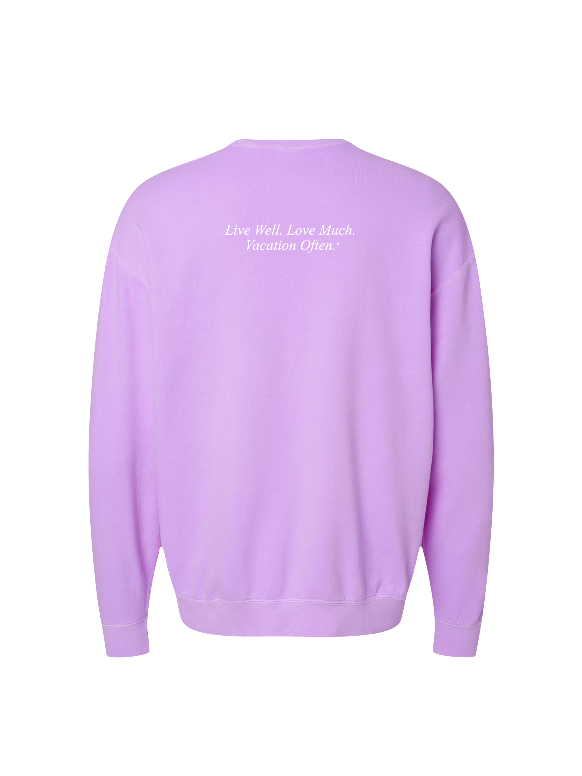 Live Well 30A Classic Logo Comfort Colors Lightweight Sweatshirt