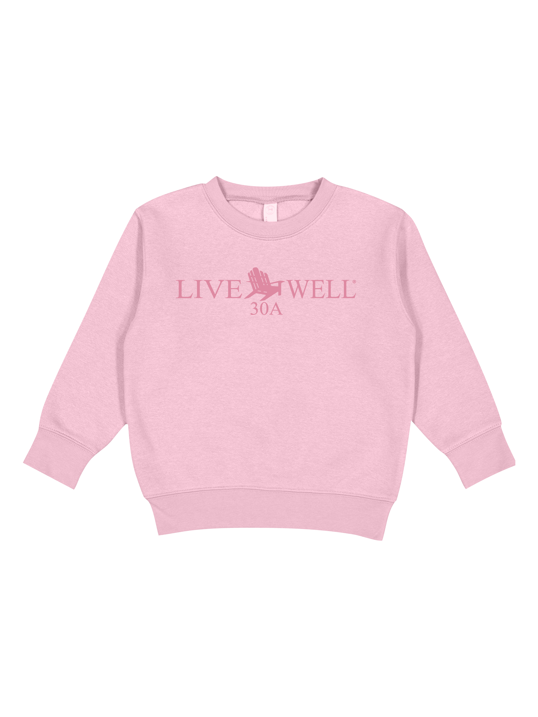 Live Well 30A Classic Logo Toddler Crewneck Sweatshirt