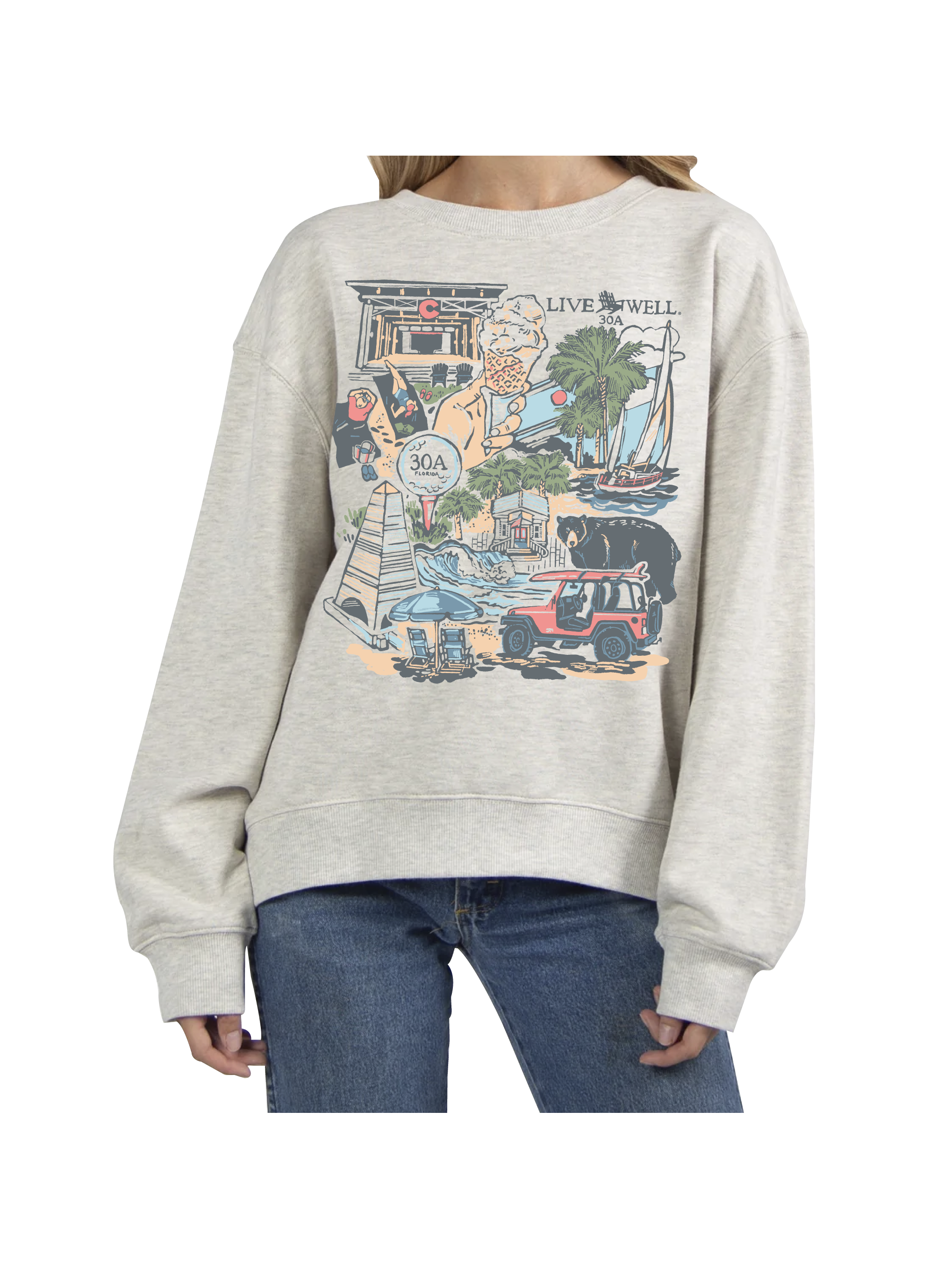Our Favorite Things Old School Crew ChickaD Sweatshirt