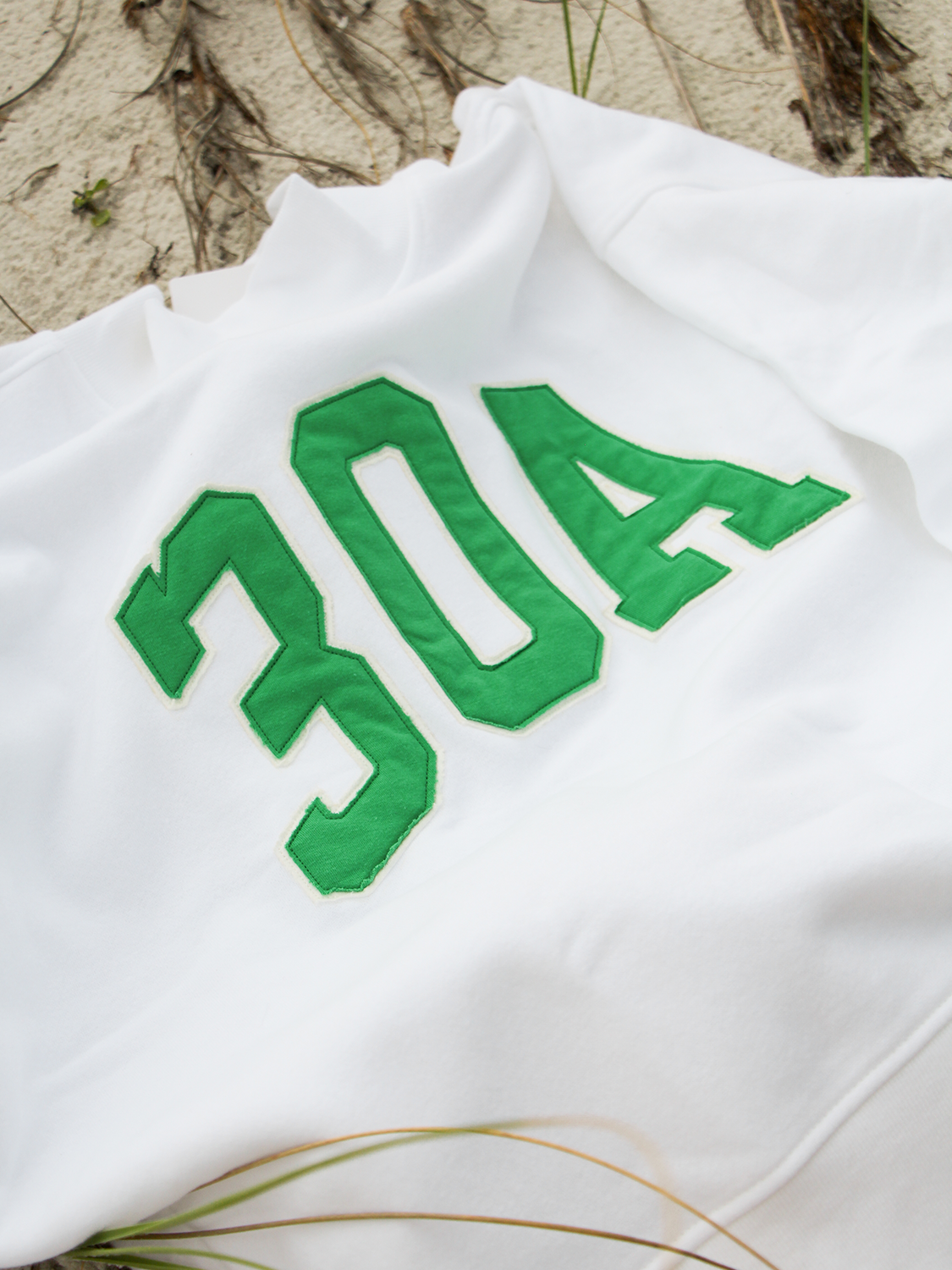 30A Block Letter Applique Mockneck