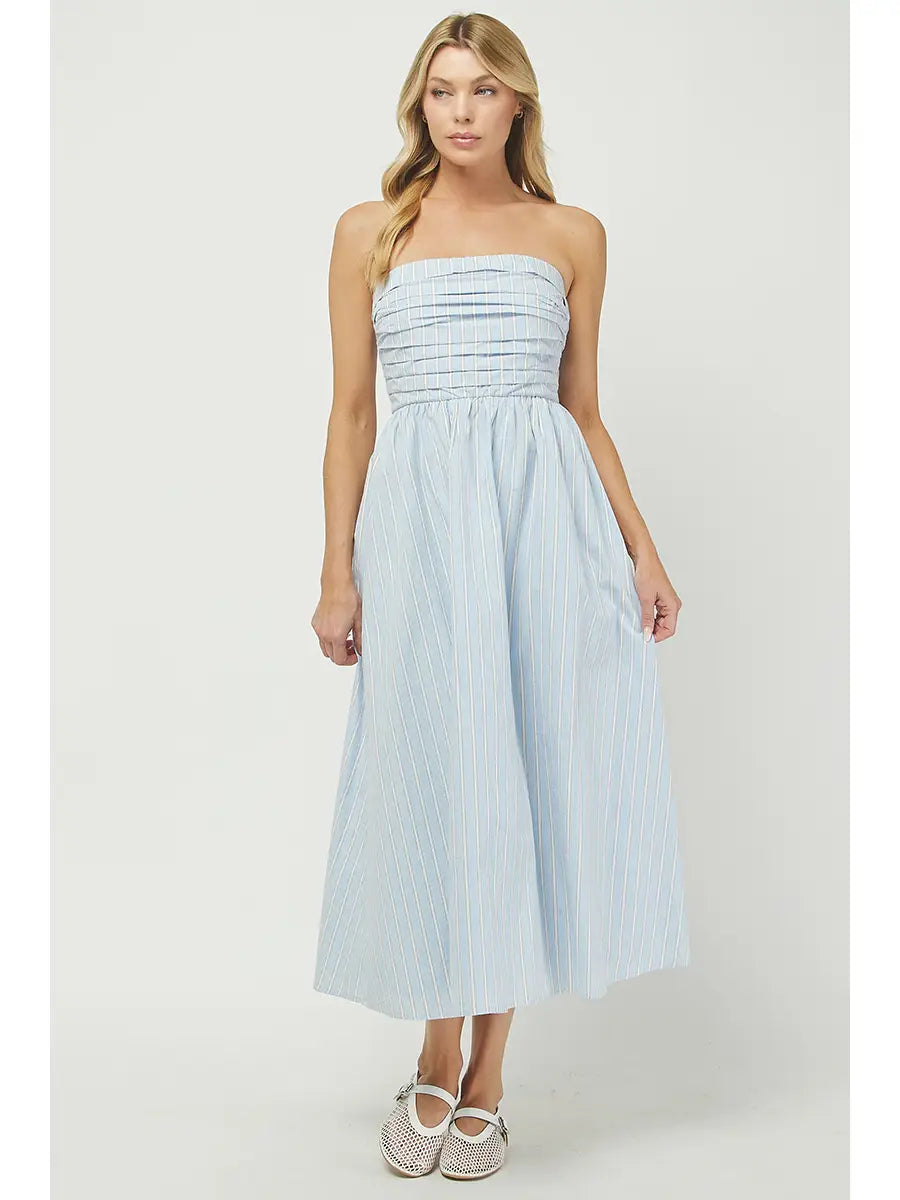 Stripe Tube Maxi Dress