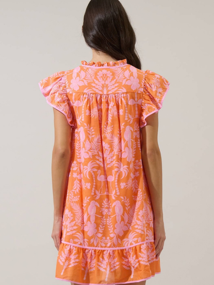 Davina Floral Ebba Shift Mini Dress