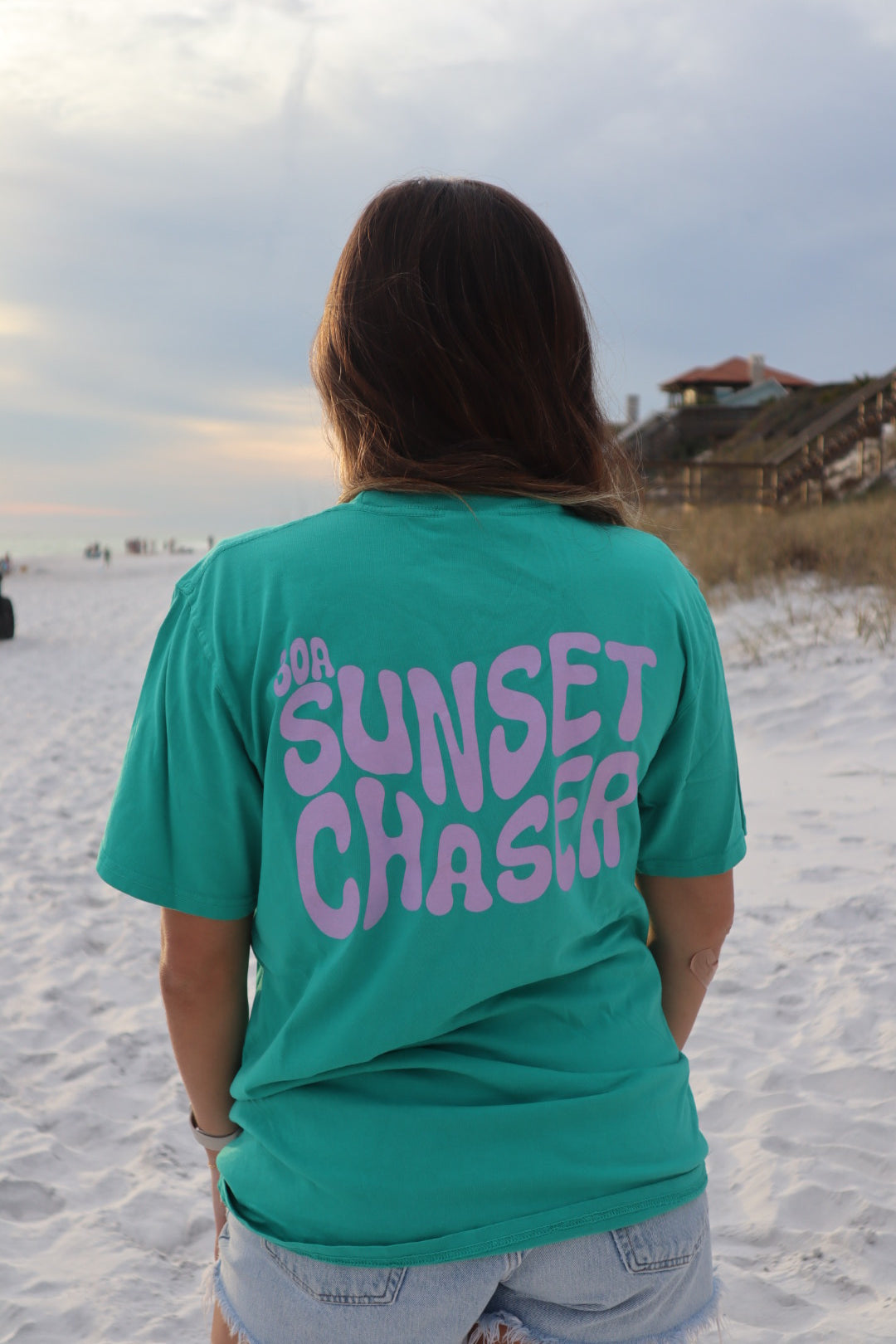 Unisex Sunset Chaser Tee - Seafoam