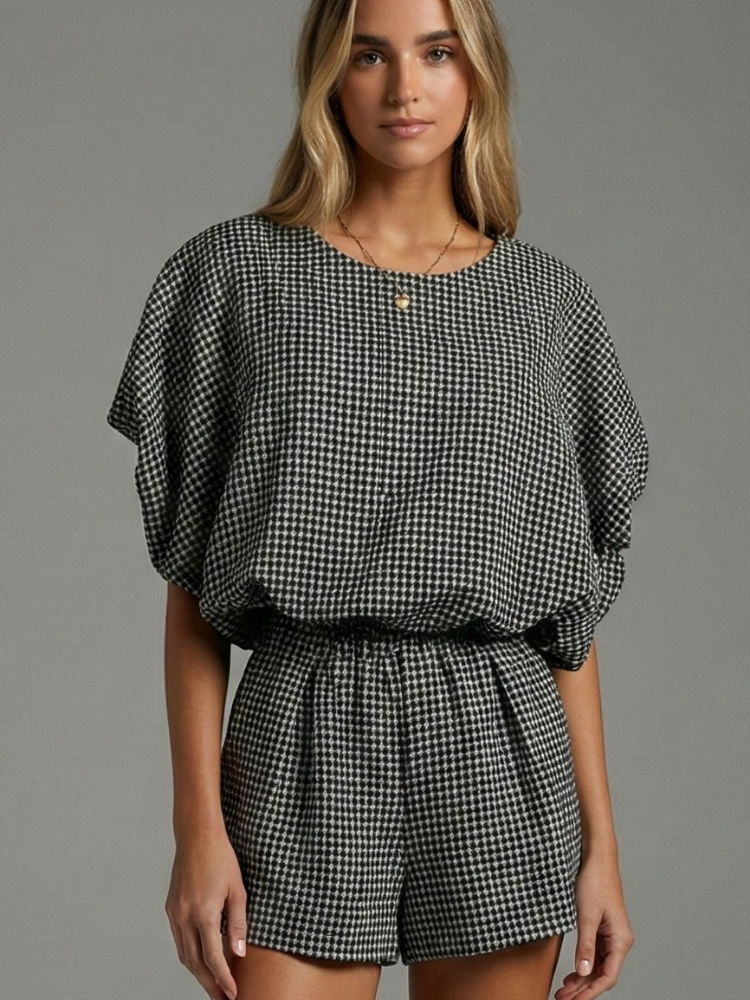 Gingham Check Set