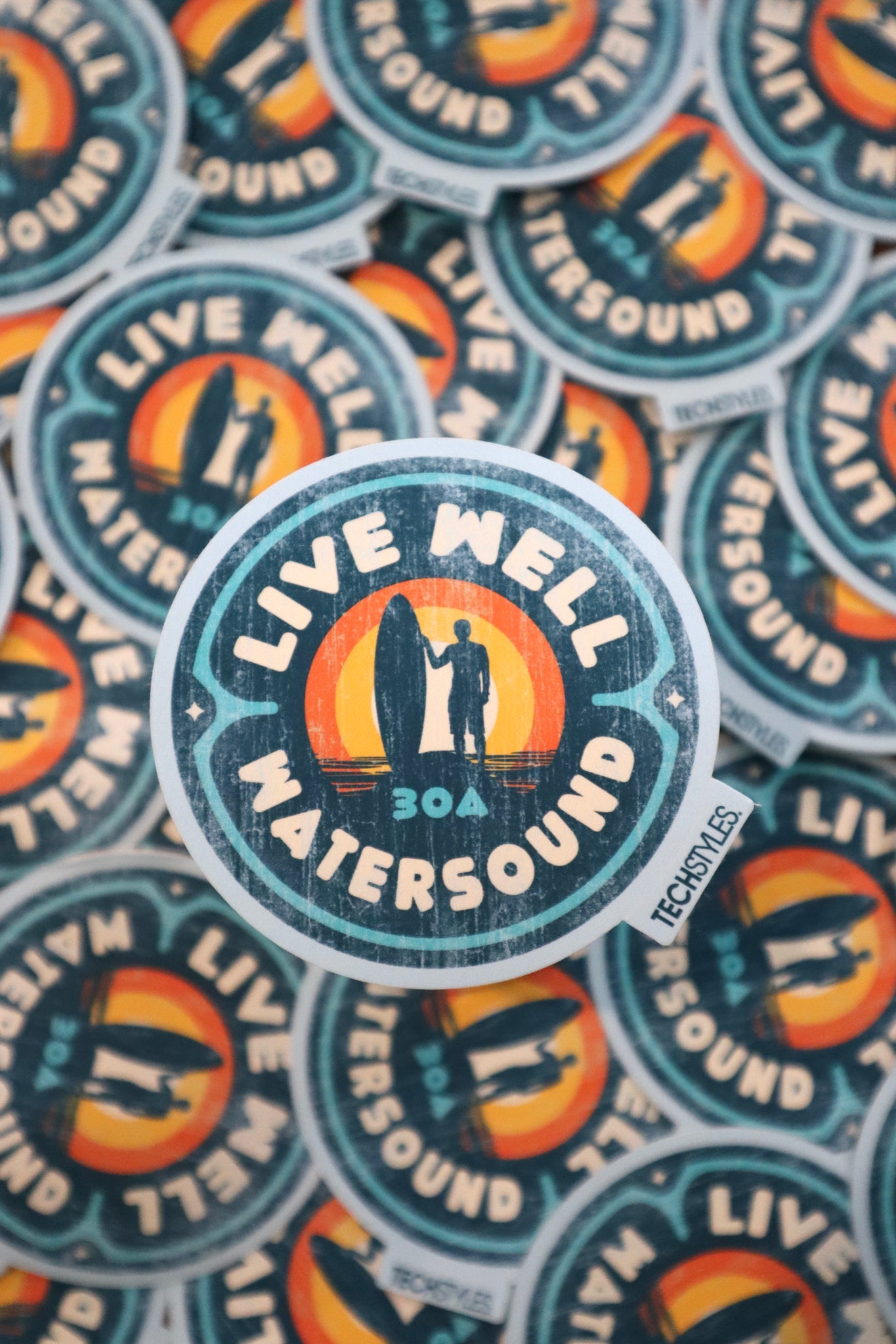 Live Well Watersound Sticker