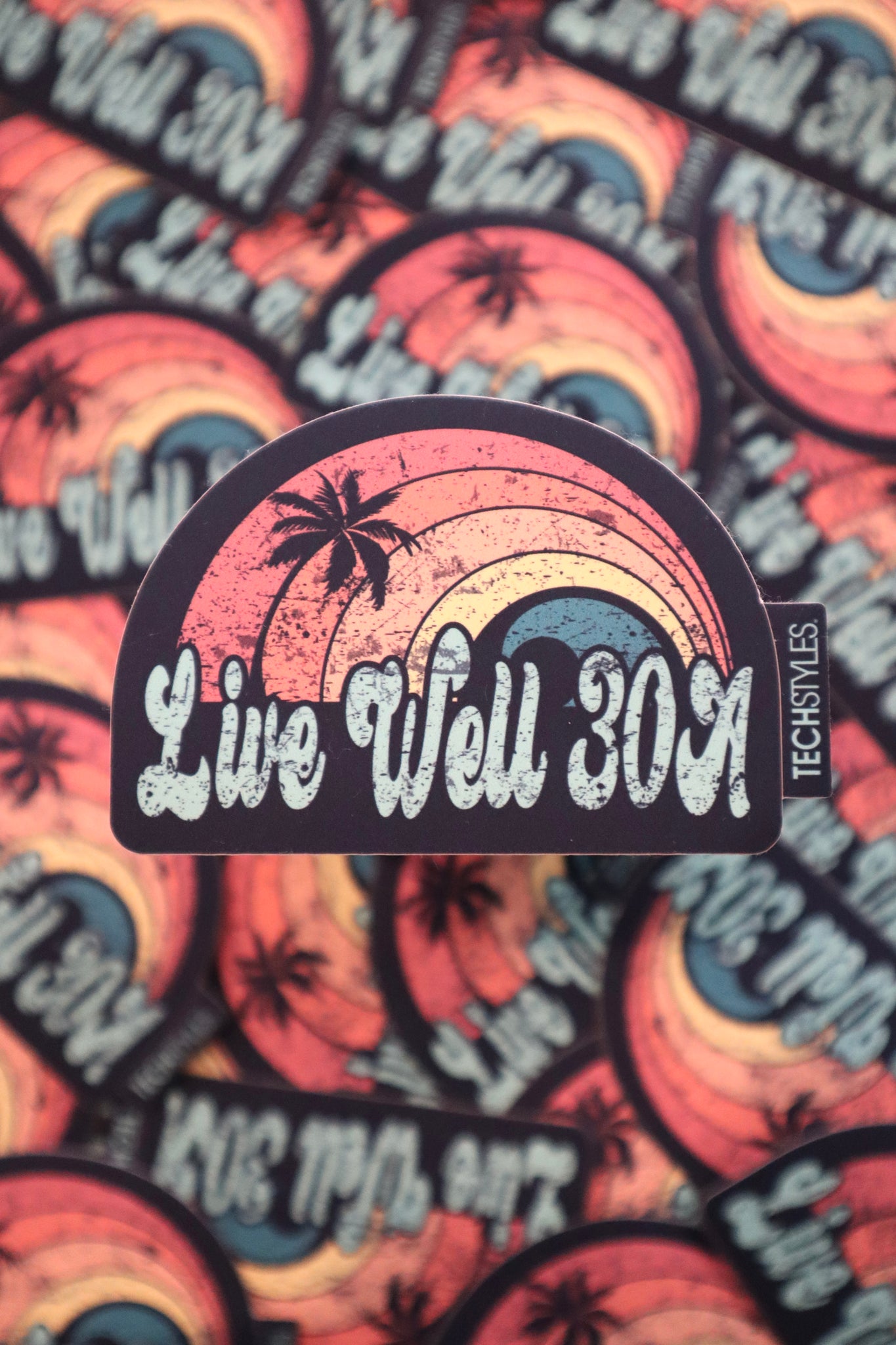 Live Well Rainbow Sticker