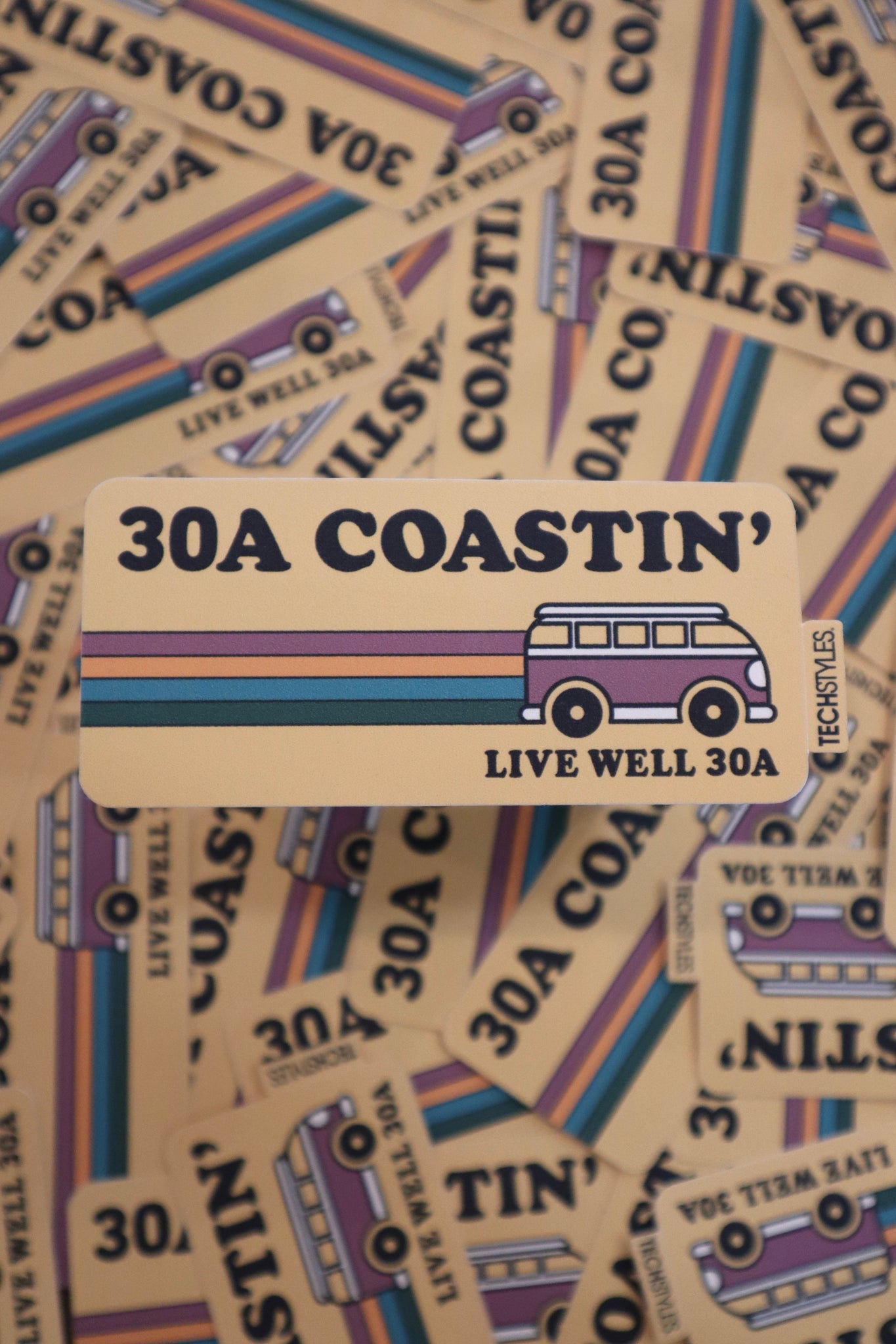 30A Coastin' Sticker