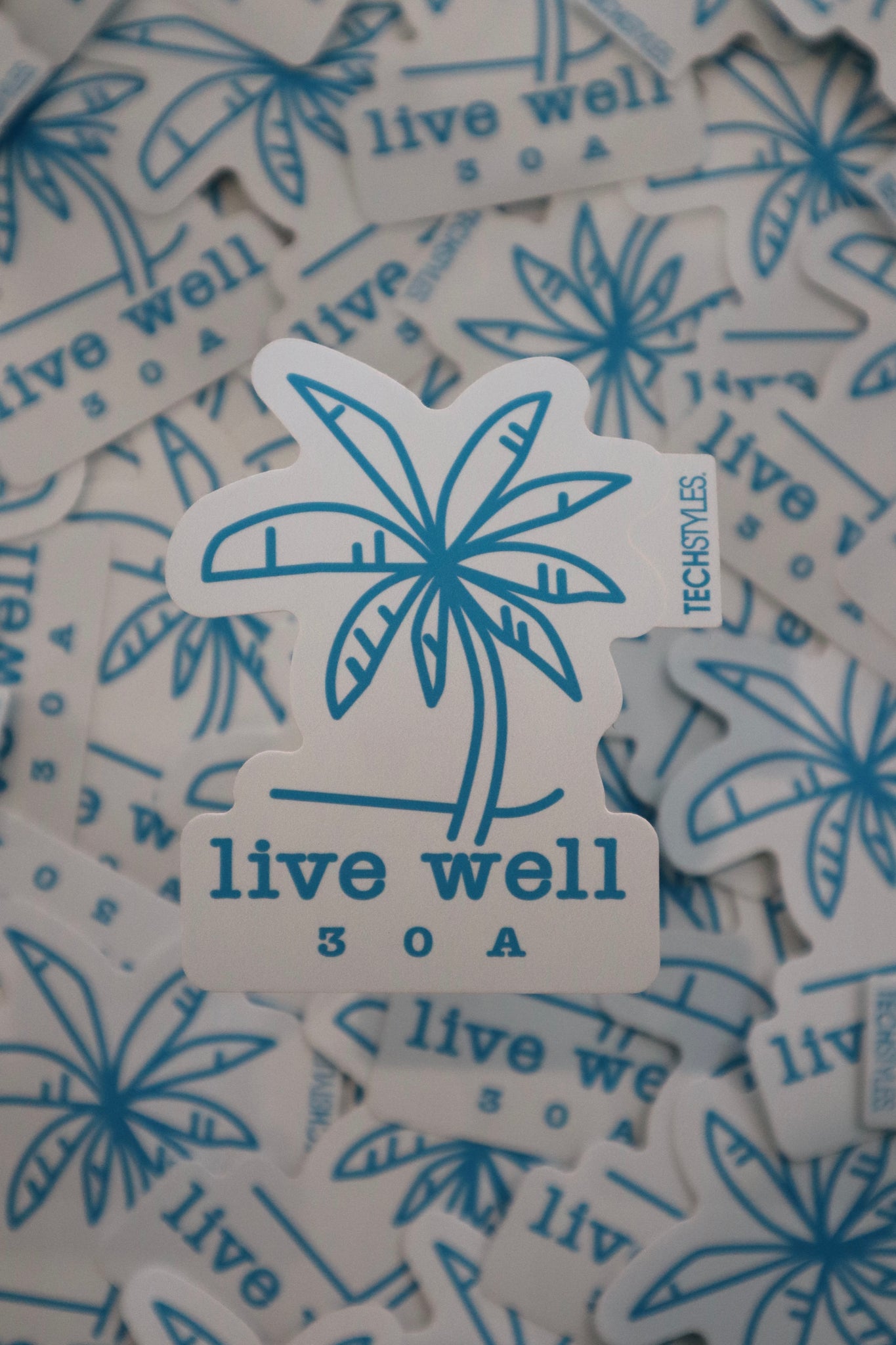 Live Well Palm Sticker