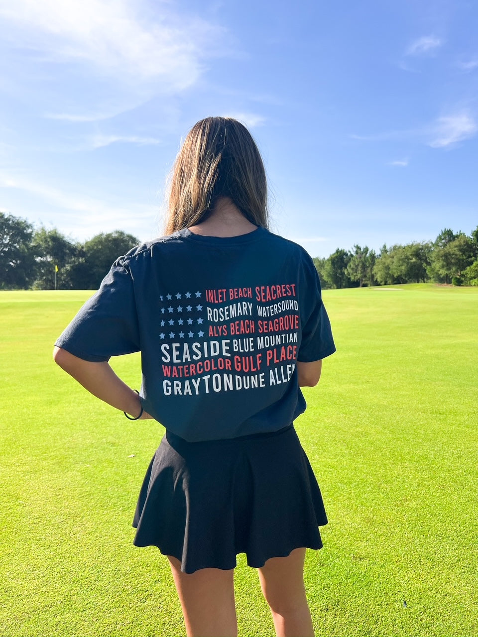 Summer Unisex Flag Tee - Navy