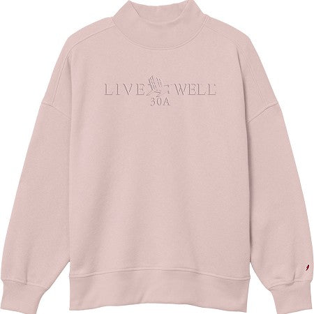 Live Well 30A Classic Logo Mockneck Sweatshirt