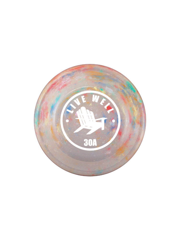 Live Well 30A Circle Logo Recycled Fastback Frisbee