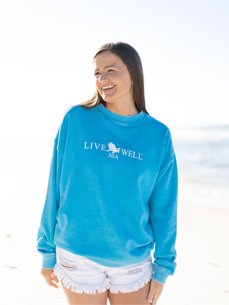 Live Well 30A Classic Logo Campus Sweatshirt