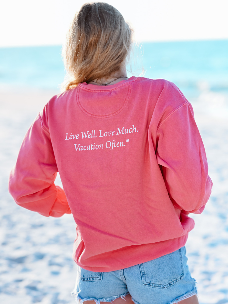 Live Well 30A Classic Logo Comfort Colors Sweatshirt