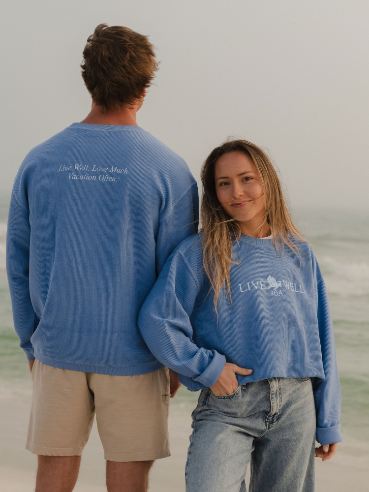 Live Well 30A Classic Logo Corded Crew Sweatshirt