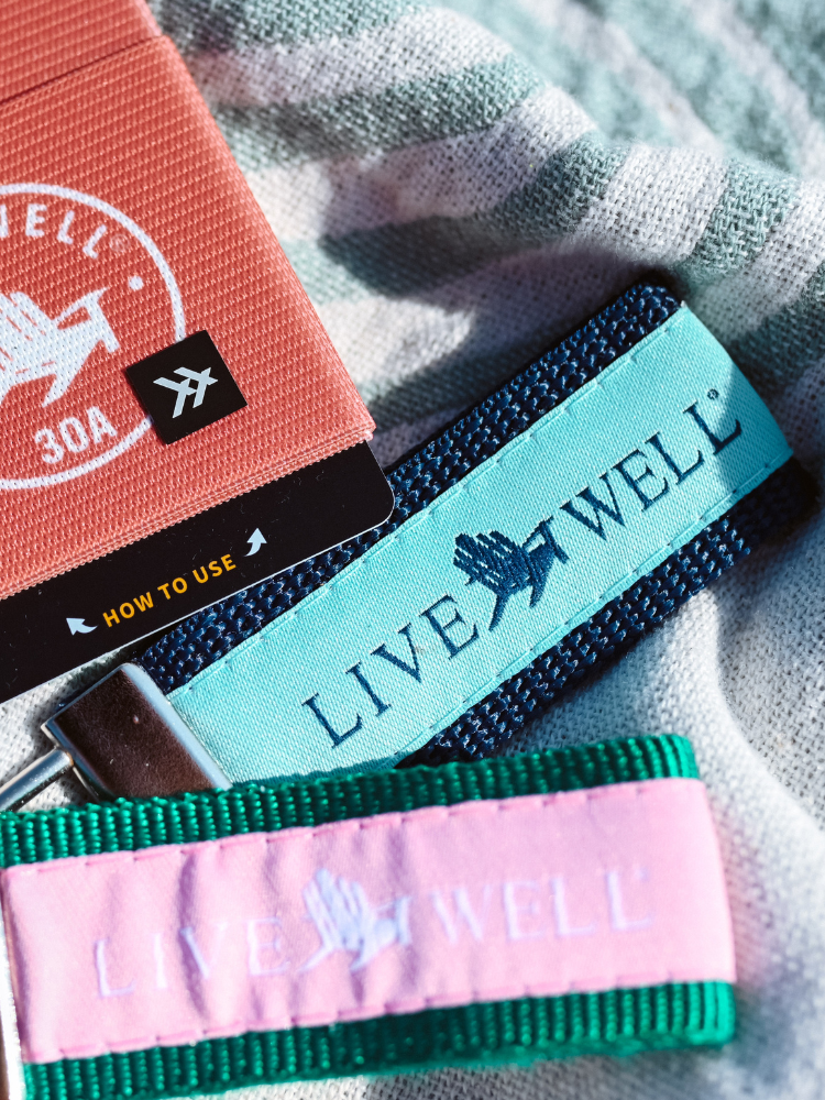 Live Well 30A Classic Logo Keychain