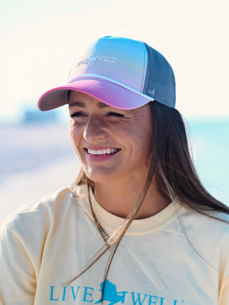 Live Well 30A Classic Logo Ombré Rope Hat