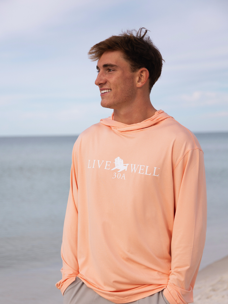 Live Well 30A Classic Logo Performance Sun Shirt Hoodie