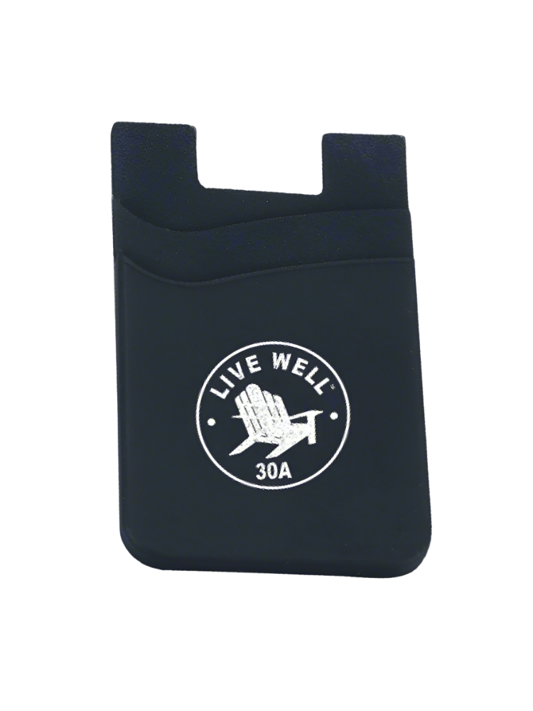 Live Well Circle Logo Cell Phone Wallet