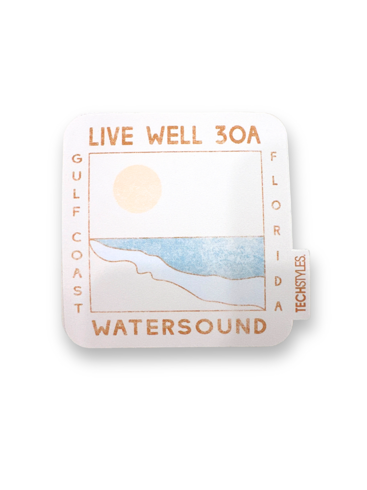 Live Well Watersound Coast Sticker