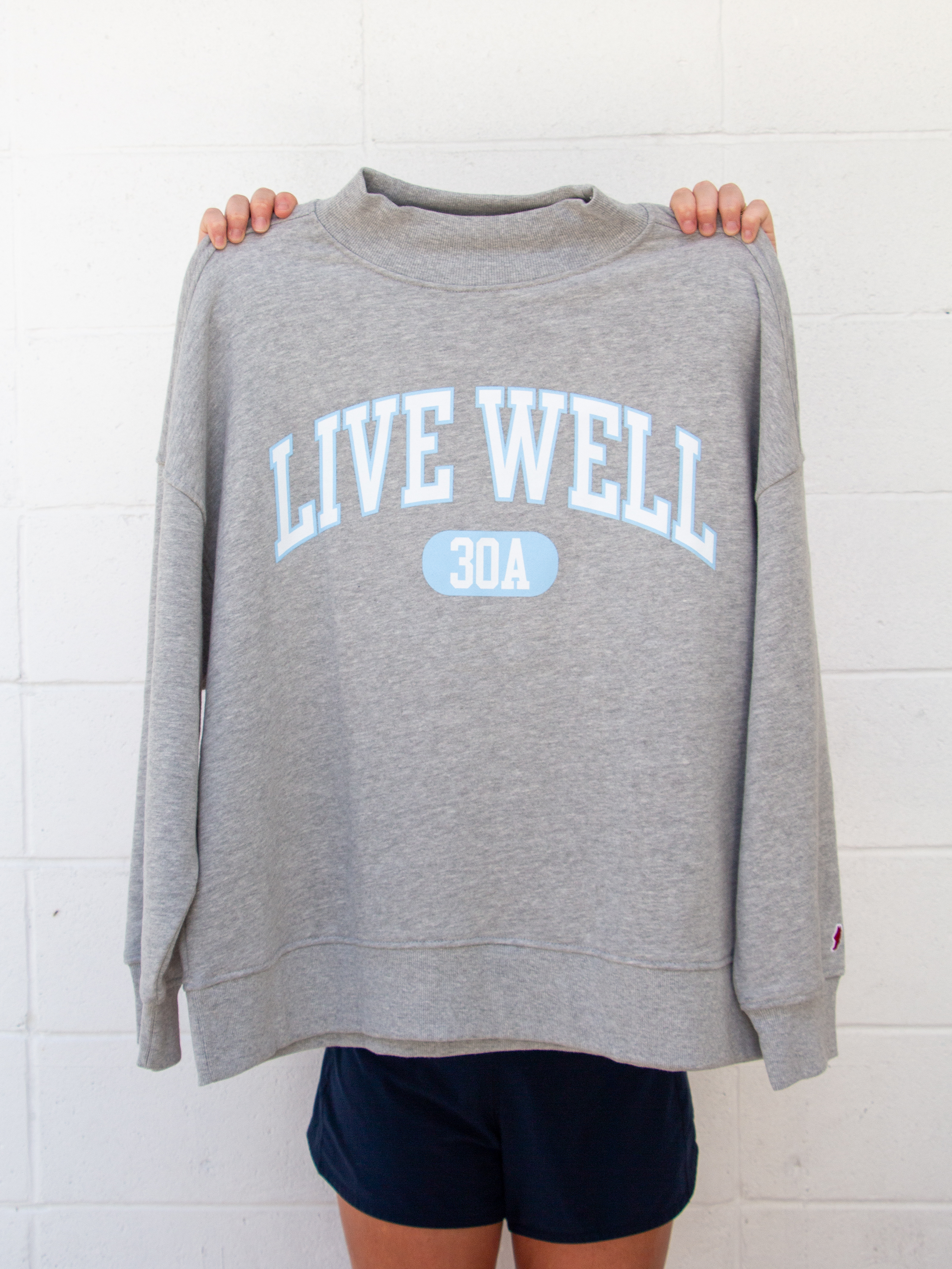 Live Well 30A Varsity Mockneck Sweatshirt