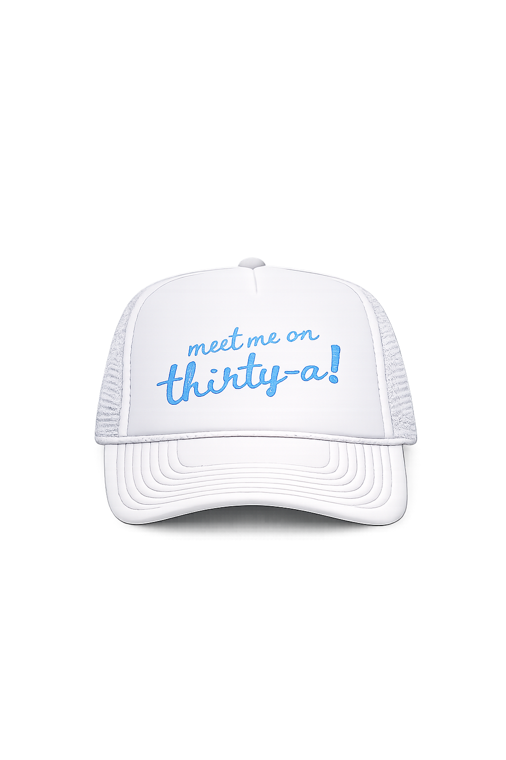 Meet me on 30A Embroidered Foam Trucker Hat