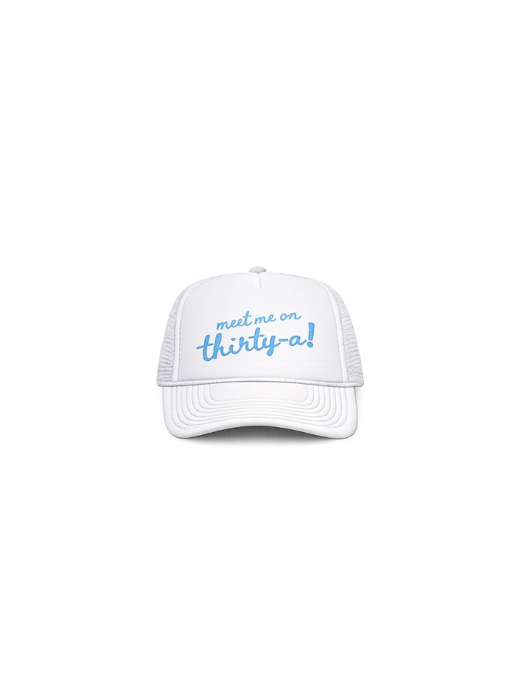 Meet me on 30A Embroidered Foam Trucker Hat