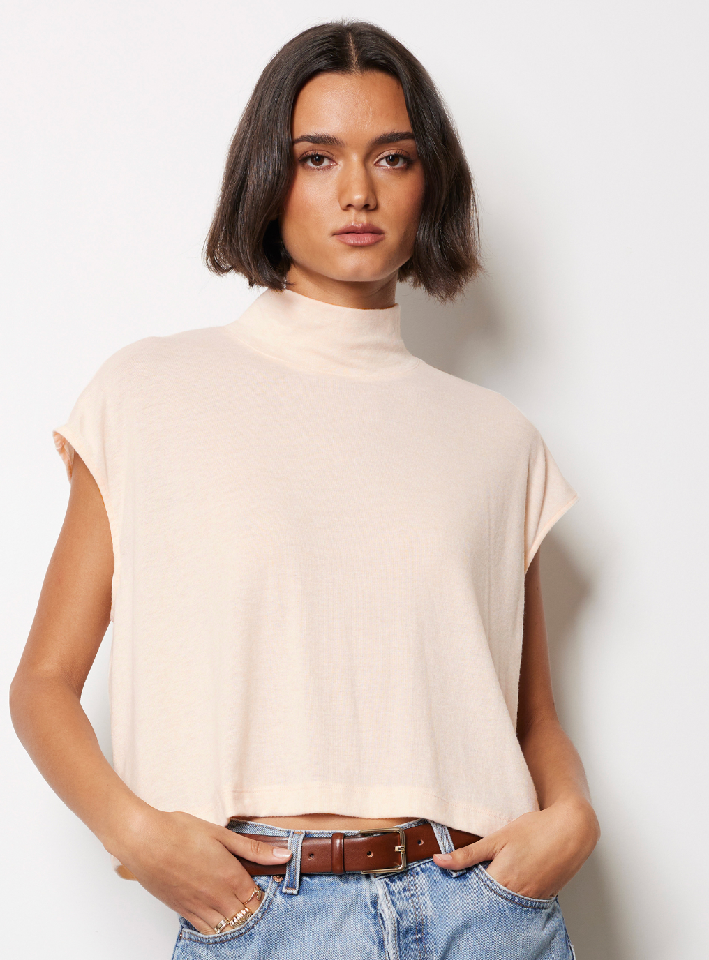 Mockneck Muscle Tee