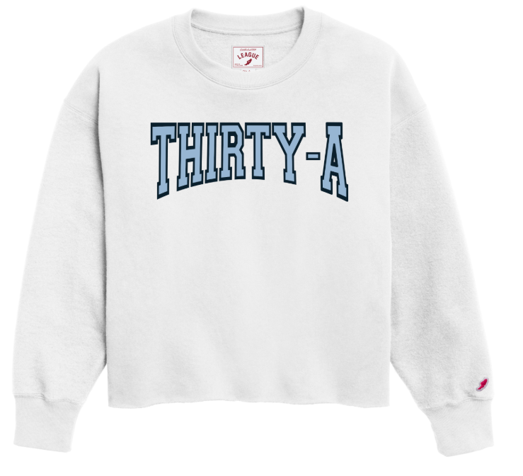 Thirty-A Applique Reverse Fleece Sweatshirt