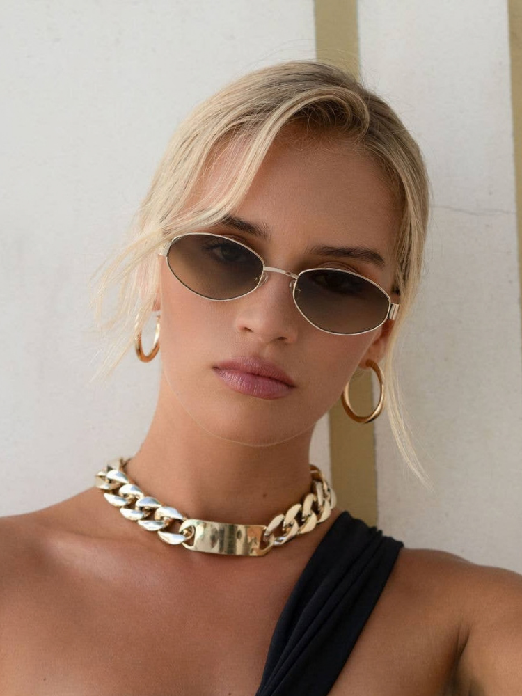 Soho Womens Oval Sunglasses