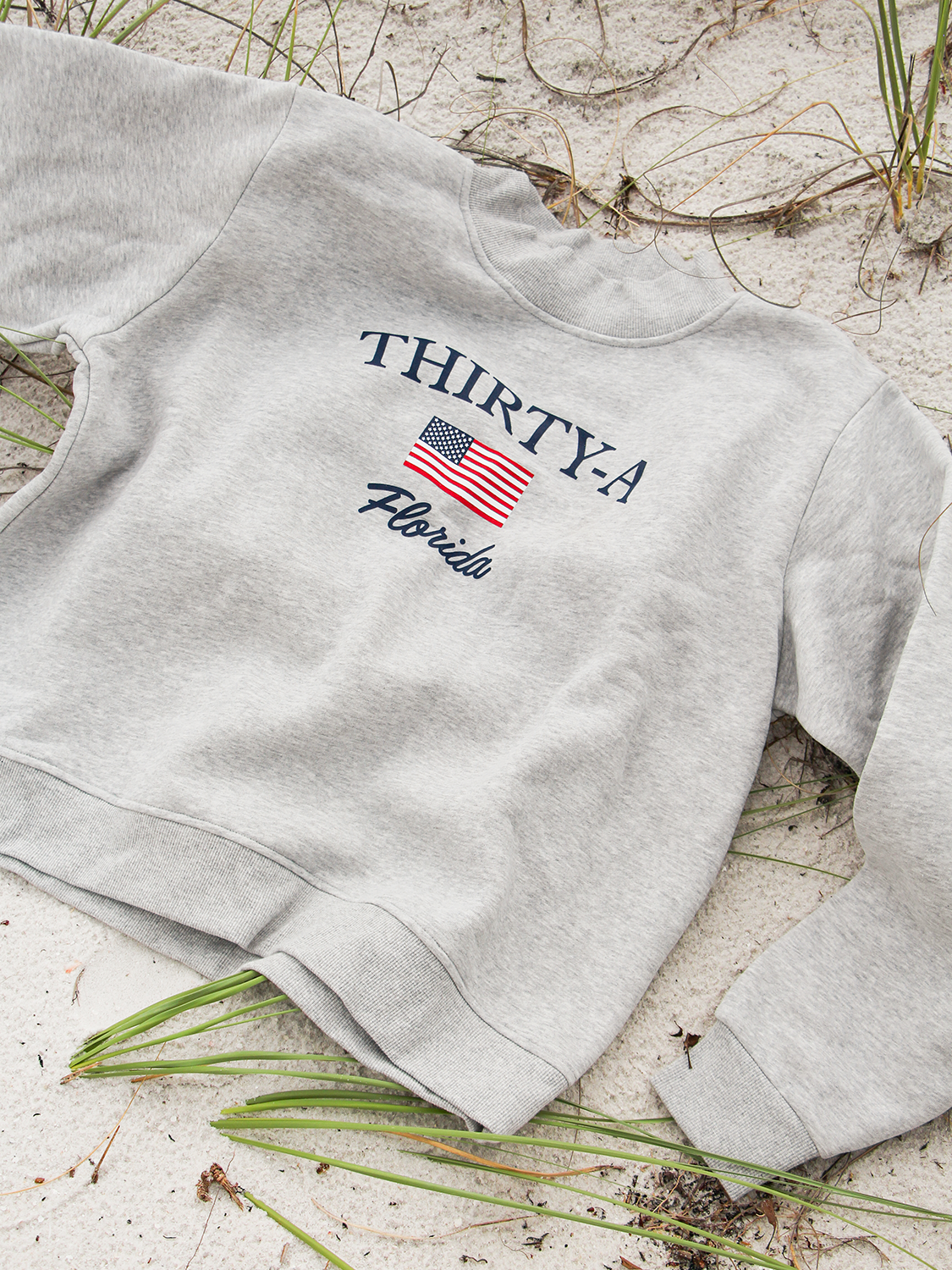 Thirty-A American Flag Mockneck Sweatshirt