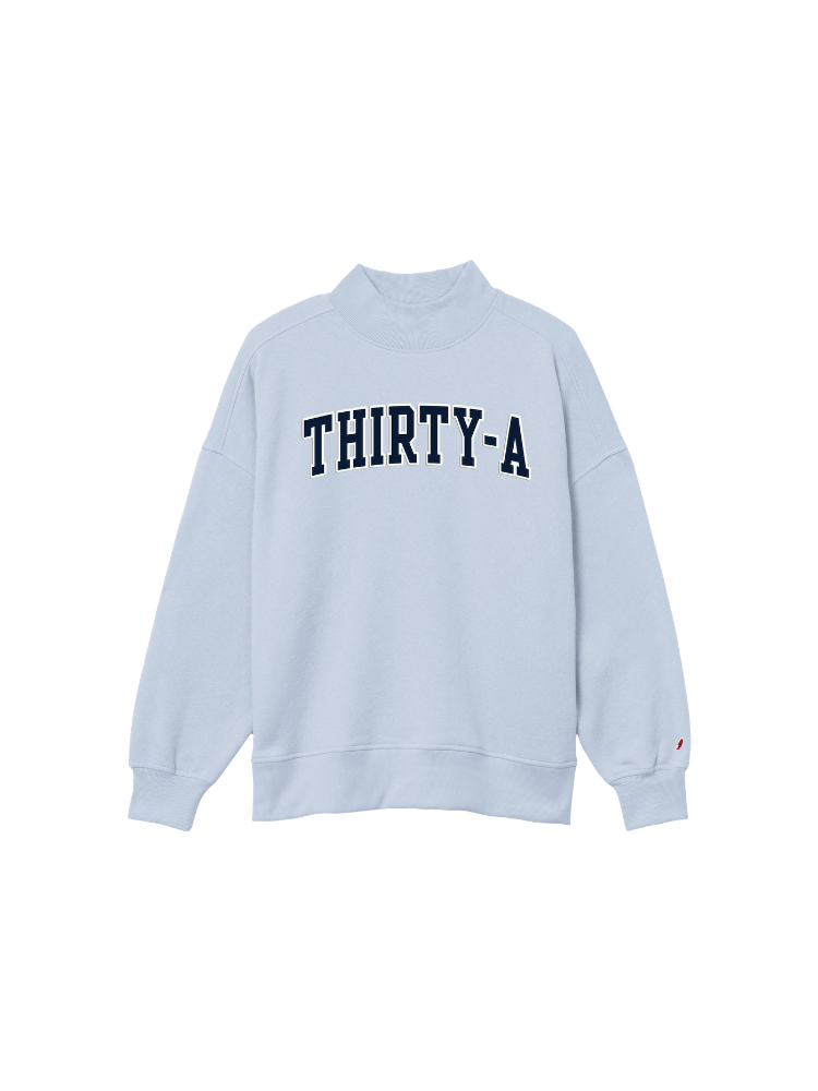 Thirty-A Applique Mockneck Sweatshirt