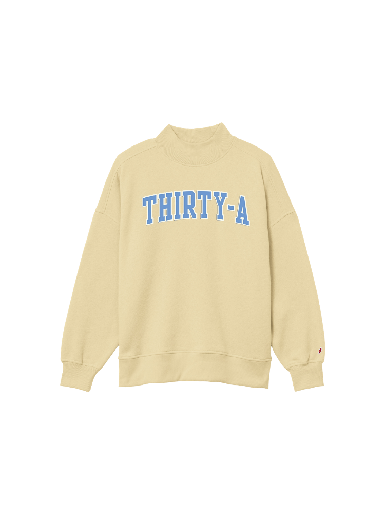 Thirty-A Applique Mockneck Sweatshirt