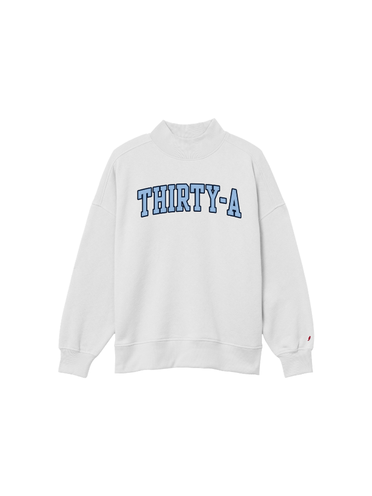 Thirty-A Applique Mockneck Sweatshirt
