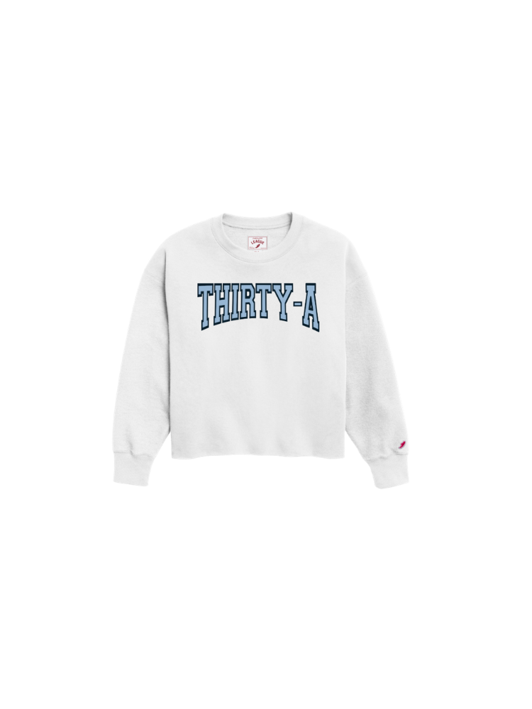 Thirty-A Applique Reverse Fleece Sweatshirt